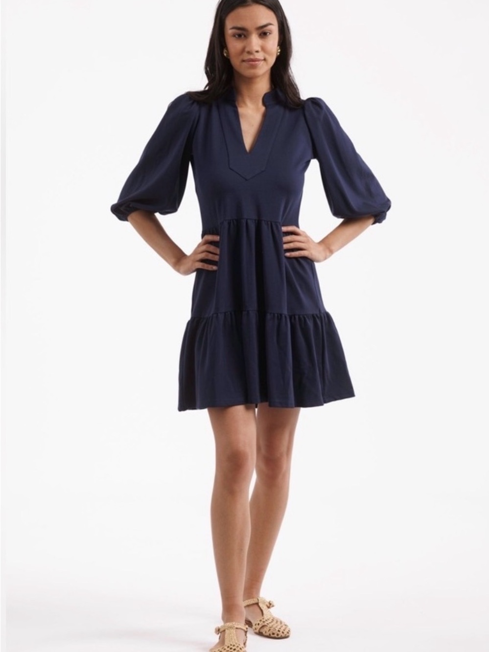 Smith & Quinn Tory Dress in Navy Pointe